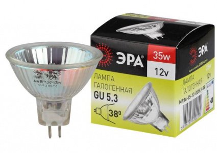 Лампа галог MR16-35-12V-GU5.3-CL 35вт 12В ЭРА