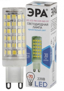 Лампа LED капсула JCD-9W-CER-840-G9 9Вт 220В (кукуруза) G9 4000К 720Лм ЭРА