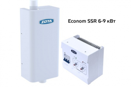 Котел электрический ZOTA-6  "Econom SSR" (6кВт, 60кв.м, 220-380В+ПУ, SSR) комплект