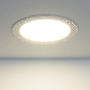 Свет LED Даунлайт DLR005 12Вт 4200K белый 170мм*23мм WH ES 
