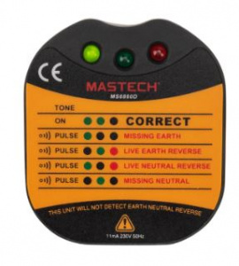 Тестер розеток MS6860D MASTECH
