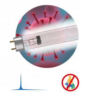 Лампа бактерицидная с УФ излучением UV-C ДБ 15Вт G13 T8 ЭРА 1/25шт